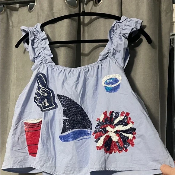 Queen of Sparkles Ole Miss top - Picture 6 of 6